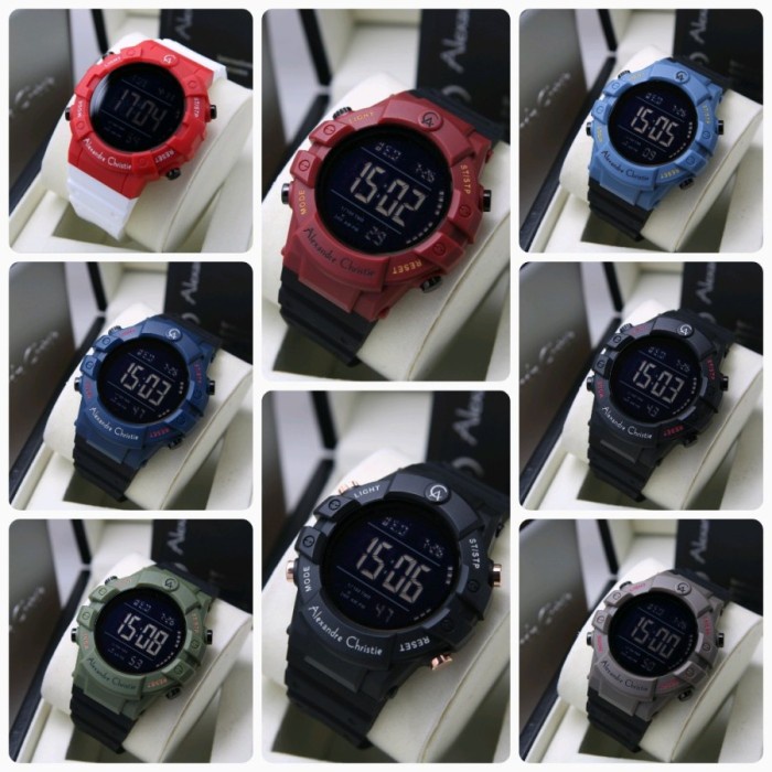 JAM TANGAN PRIA ALEXANDRE CHRISTIE AC 9387 AC9387 DIGITAL TERBARU ORII
