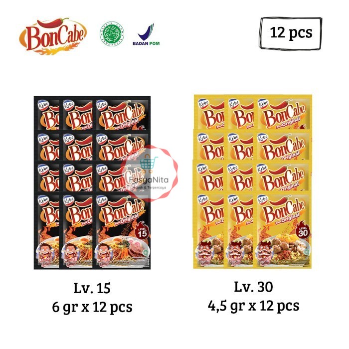 

Bon Cabe Rasa Original 1 Renteng 12 pcs [Level 15/30] - L10 1 Renteng - L30 1 Renteng - FasyAnita Mart Denpasar