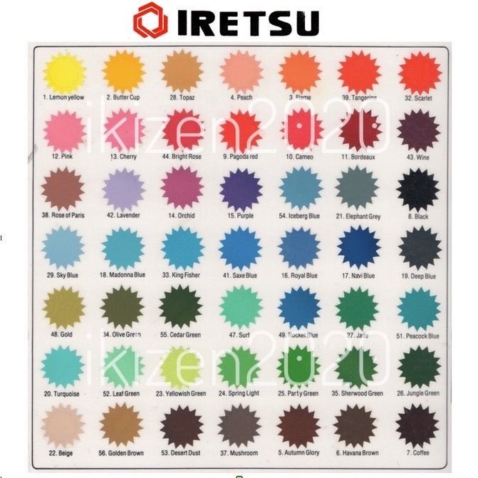 LUSINAN - Polyester dyes IRETSU Pewarna tekstil, kancing, mutiara, dll
