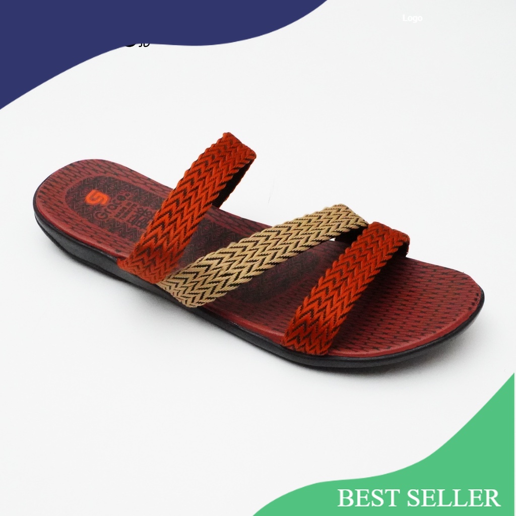 GRACE [RAJUT BAN 3M] Sandal Cewek Turki Selop/ Sandal Selop Wanita Tali 3/ Sandal Selop Rajut Ban 3m