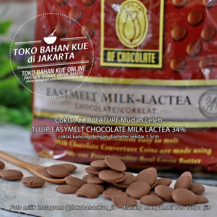 

Promo [ Best Seller ] Milk Lactea Tulip Easimelt Chocolate Cokelat Coklat Couverture 500 gr