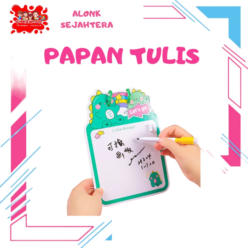 

[ALONK.S] Papan Gambar Kartun Bisa Dihapus/Papan Tulis Mini Mainan Edukasi untuk Anak