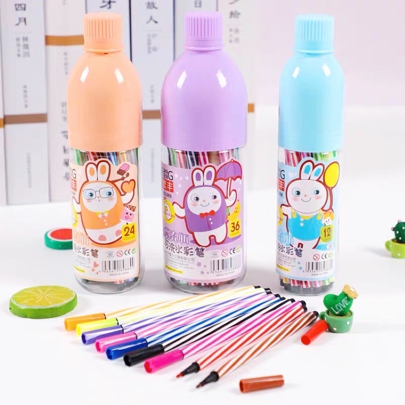 

LYSASHOPINSTAN Spidol TABUNG Warna-Warni Cute Color Pen SET Isi 12 pcs Pensil Warna Menggambar Mewarnai