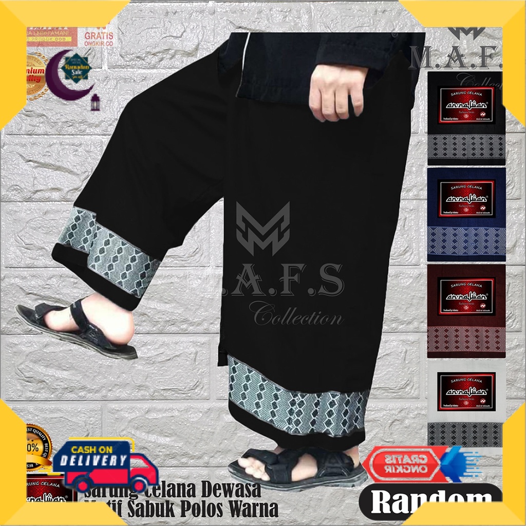 KAIN SARUNG SARONG SHOLAT IBADAH TRADISI ISLAM HINDU BHS ATLAS/ SARUNG CELANA DEWASA MOTIF SABUK POL