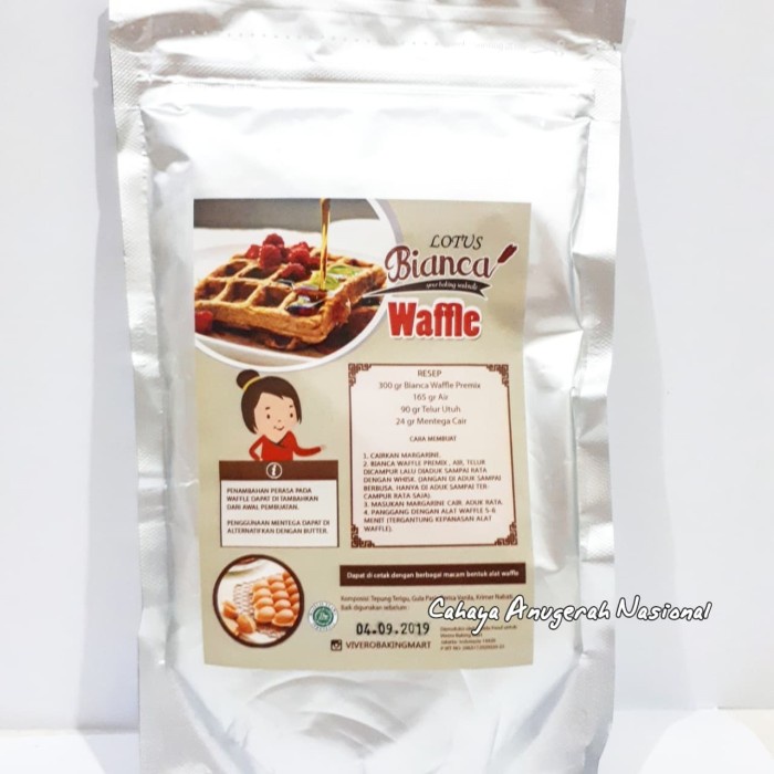 

Promo Bisa COD Tepung Premiks Bianca Waffel / Wafle 300 gram