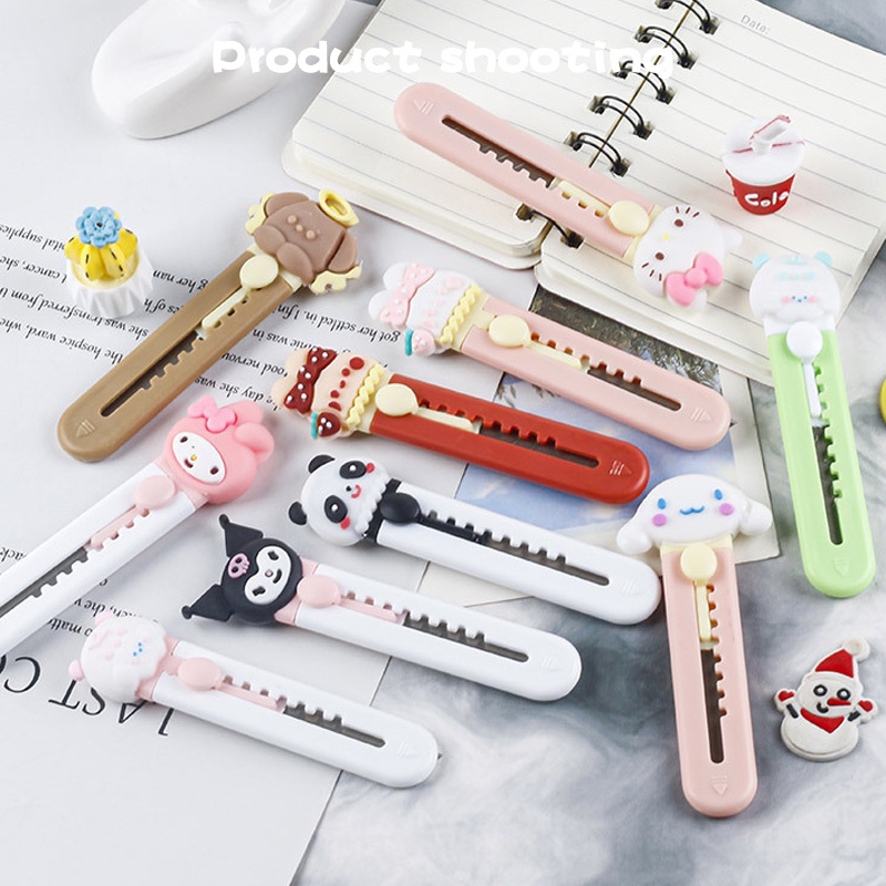 

[Readystock❤️COD]Mini Pisau Pemotong Kertas Sanrio Kartun Lucu Pisau Portabel Alat Tulis Pisau Kerajinan Siswa
