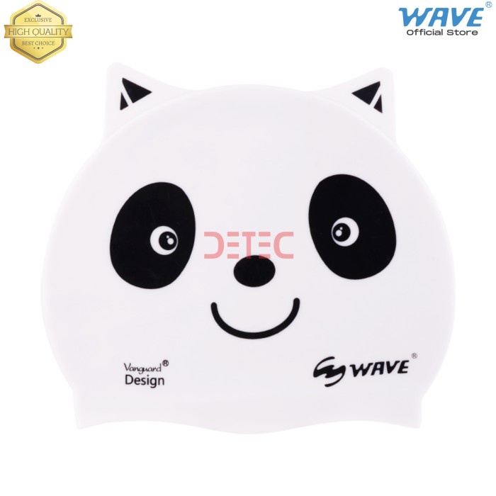 WAVE 4609 cap swimming kids children - topi renang - white panda