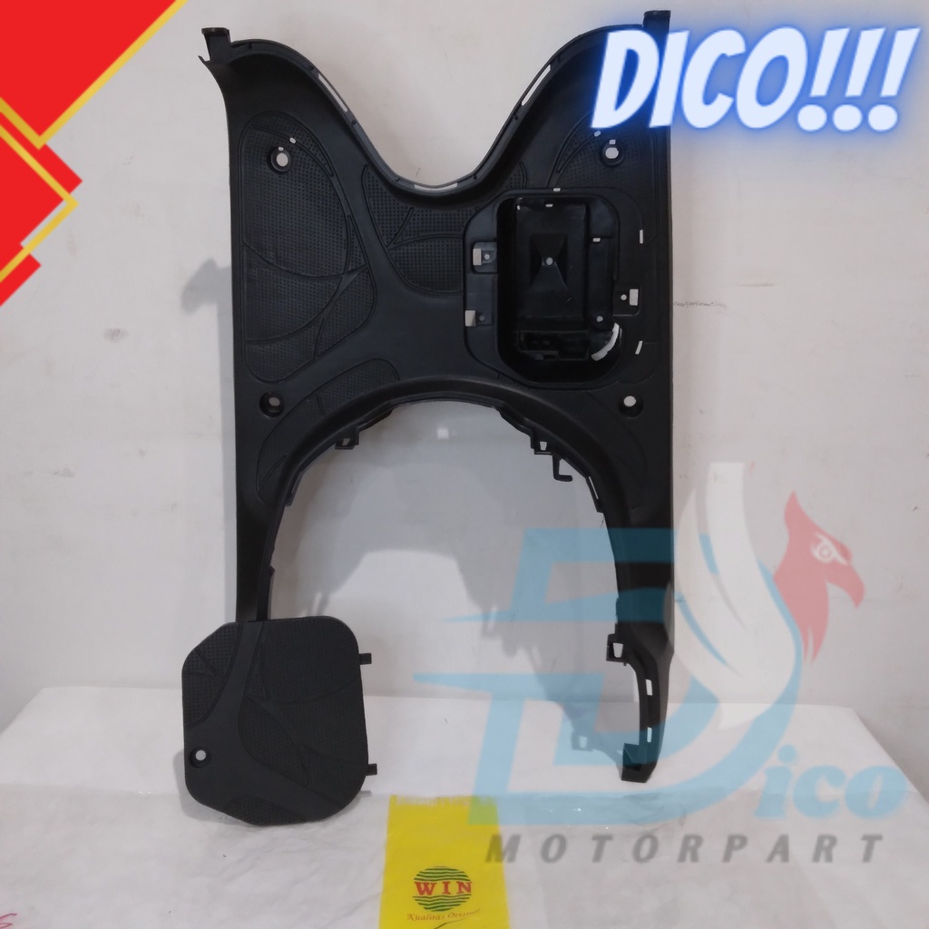 Pijakan Kaki + Tutup Aki Scoopy 110 FI 2013 2014 2015 | footrest atas WIN | bordes pijakan motor inj