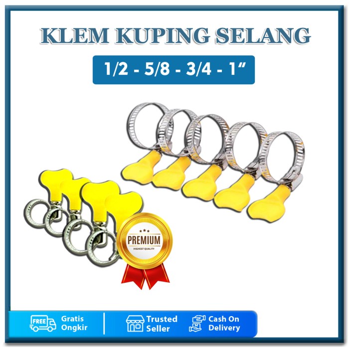 KLEM SELANG GAS KOMPOR REGULATOR & SELANG AIR PENGUAT PENGUNCI SELANG ANTI BOCOR COD