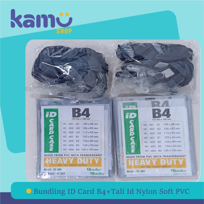 

ASG-99 Bundling ID Card B4+ Tali ID Card Nylon Soft PVC-NYLKSFP [2 Pasang] - Hitam