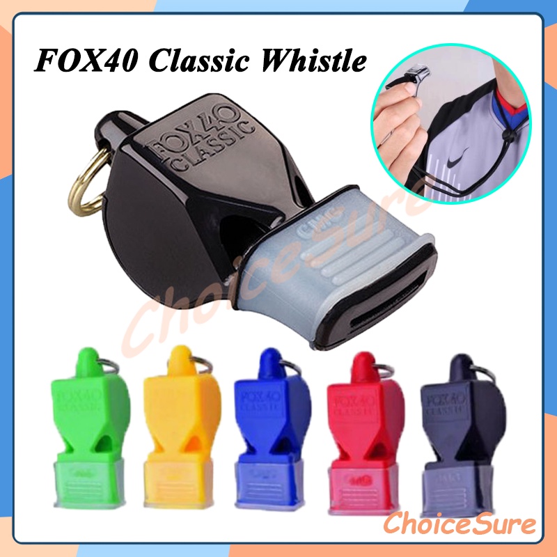 2 PCS FOX40 Classic Whistle / Peluit Fox 40 Classic + Tali Berkualitas / Pluit Wasit Olahraga Basket