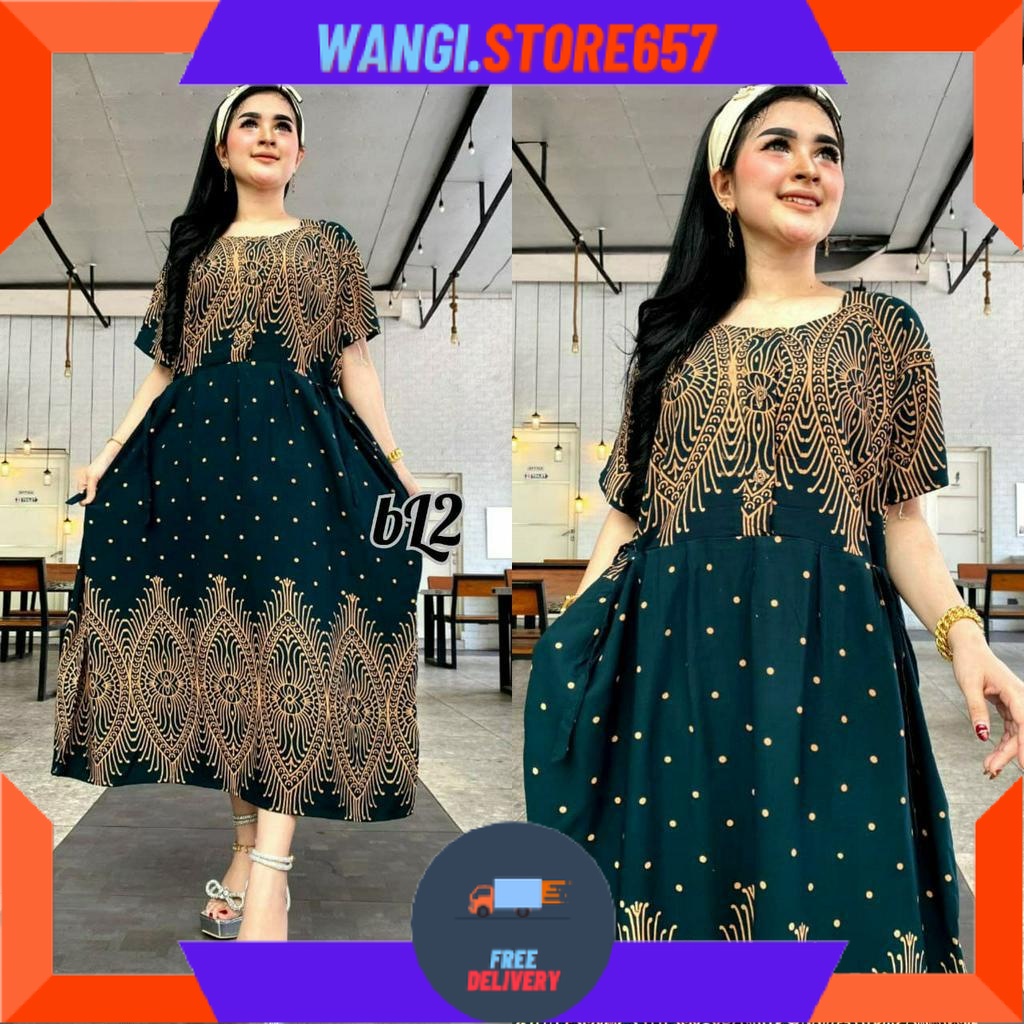 BAJU KOMBOR MAMAH MUDA OVERSIZE KEKINIAN MOTIF CANTIK / New Arrival Daster Chibi Busui kancing Depan