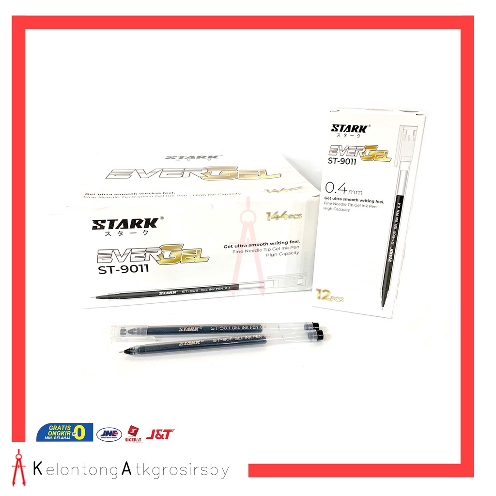 

Ballpoint / Puplen / Bolpen Gel Stark ST-9011 (12 pcs)