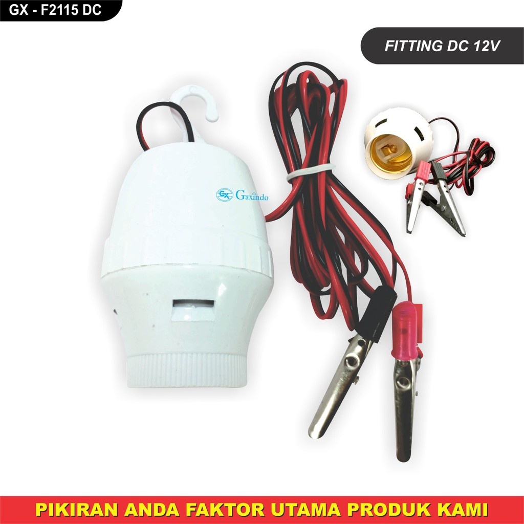 Fitting Aki Lampu Fitting Aki 12v Aki Motor Fitting Lampu Aki AC/DC Inverter GAXINDO Jepit Aki Fitti