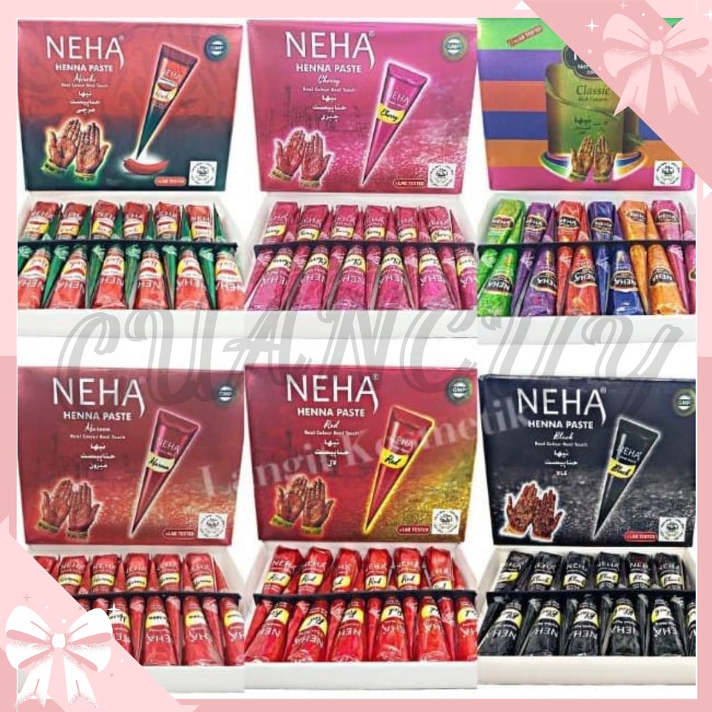Pacar Kuku HALAL Neha Henna / Hena Neha Pacar Kuku Arab BPOM