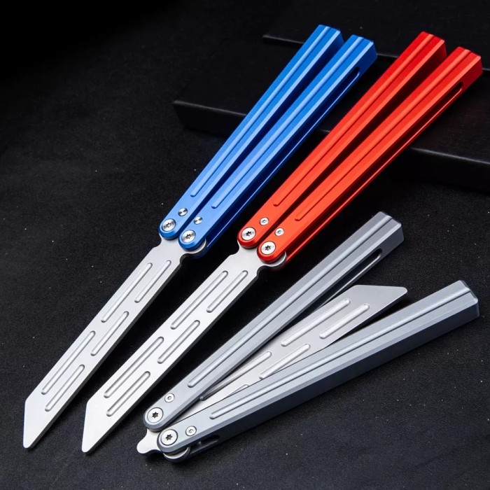 BERKUALITAS Balisong Trainer Aluminium Handle AH2