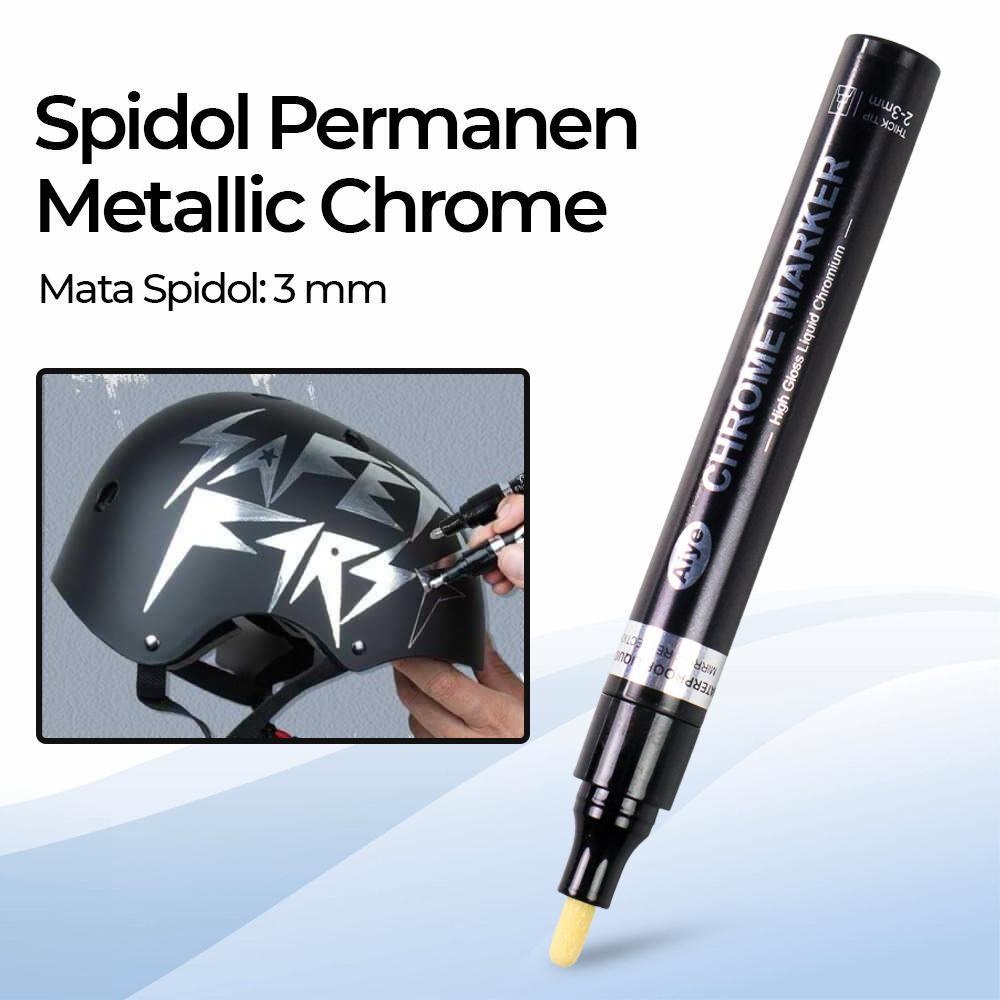 

Alat Tulis Aiye Spidol Permanen Marker Metallic Chrome 3 mm - AY-1004 - Silver Terlaris Terlaris Viral