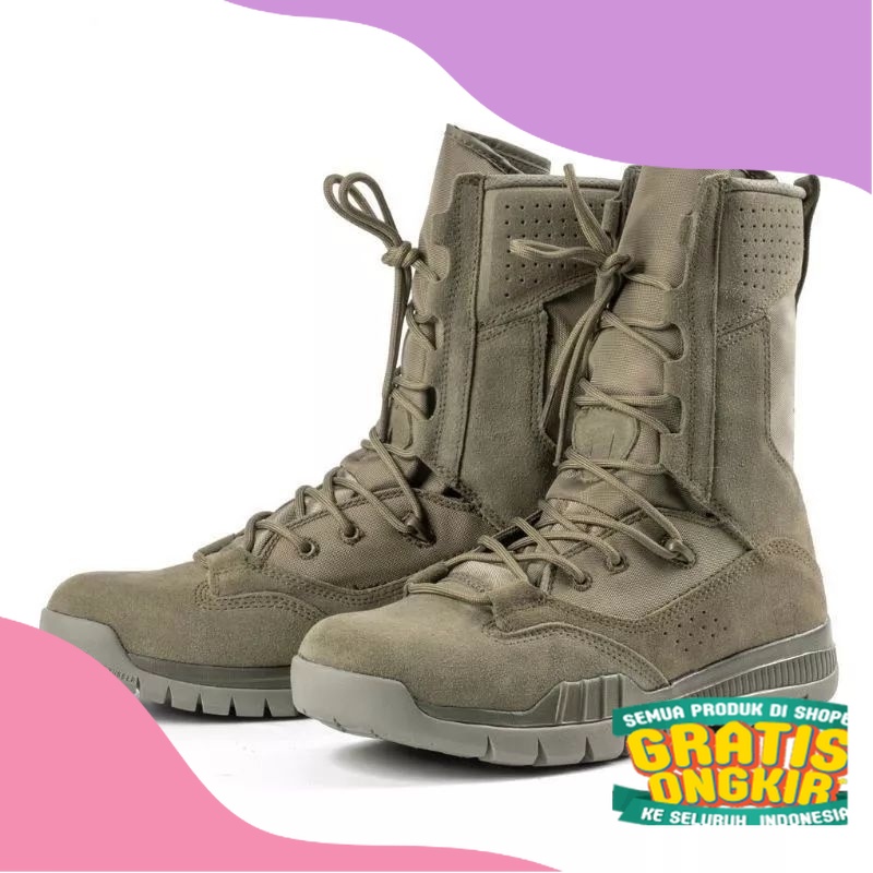 Sepatu Pdl Hijau Gurun Import Tactical / Cqb SWAT Tactical/ pdf tni polri aparat