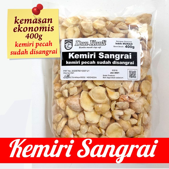 

Kemiri Sangrai - kemasan ekonomis 400g siap digunakan lebih HARUM