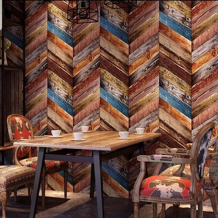 Wallpaper 3D MODIF KAYU - Wallpaper Dinding