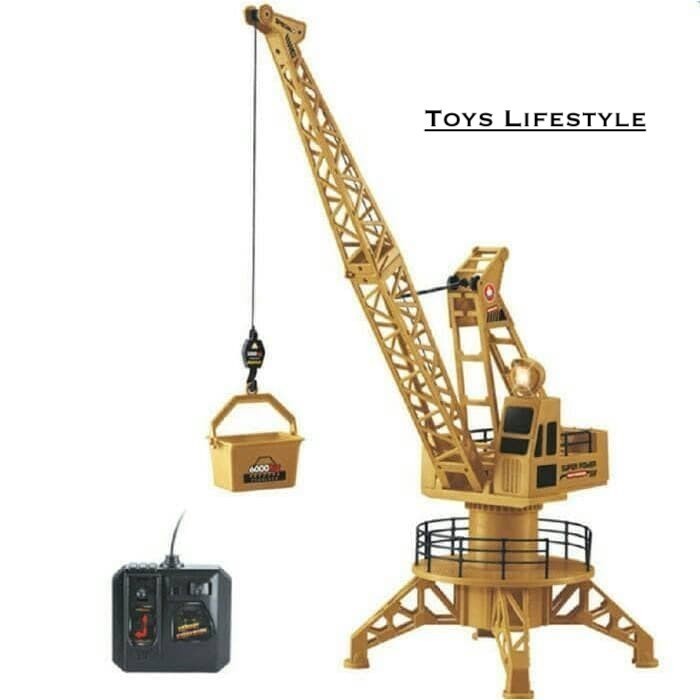 Mainan Anak RC Remote Control Tower Crane Menara Derek - Crane Engine