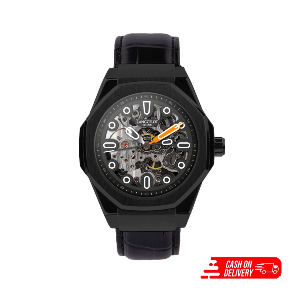 (COD) Jam Tangan Lanccelot Time Explorer Leather of Asteroid Pria