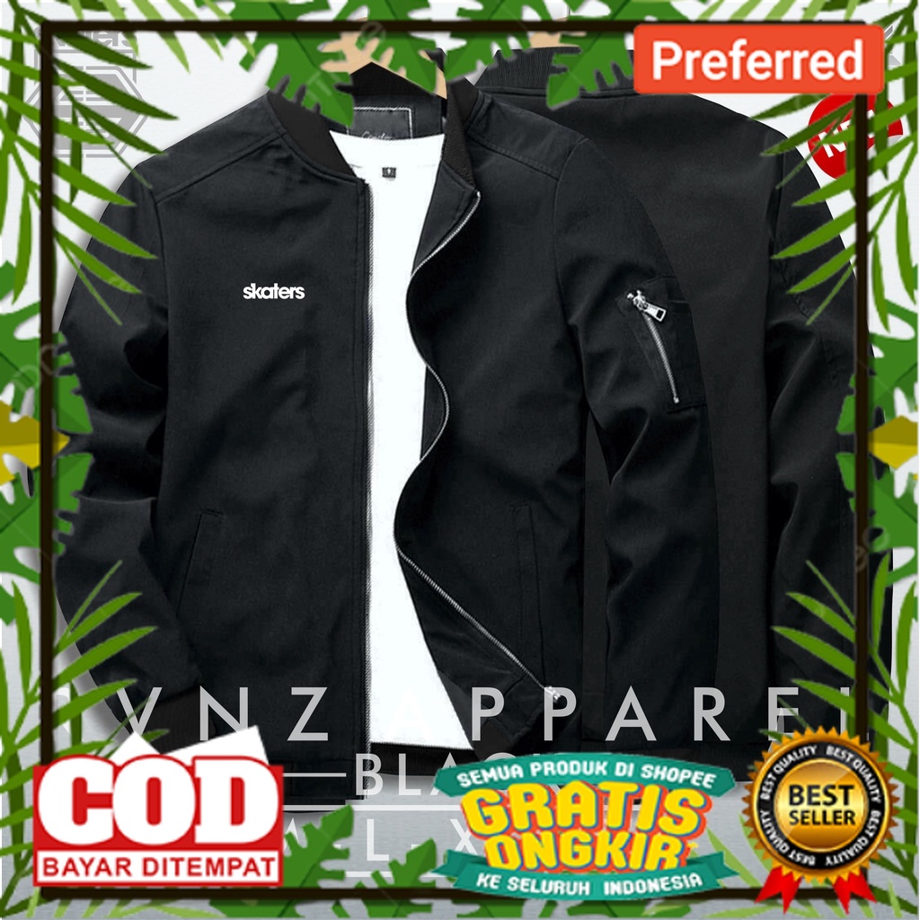 JAKET PARASUT KEREN DESAIN MBOIS //PROMO Jaket BOMBER skatersTulisan Taslan Premium / Jaket Parasut 