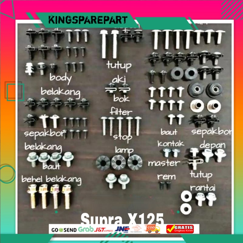 FULL SET BODY SUPRA X125