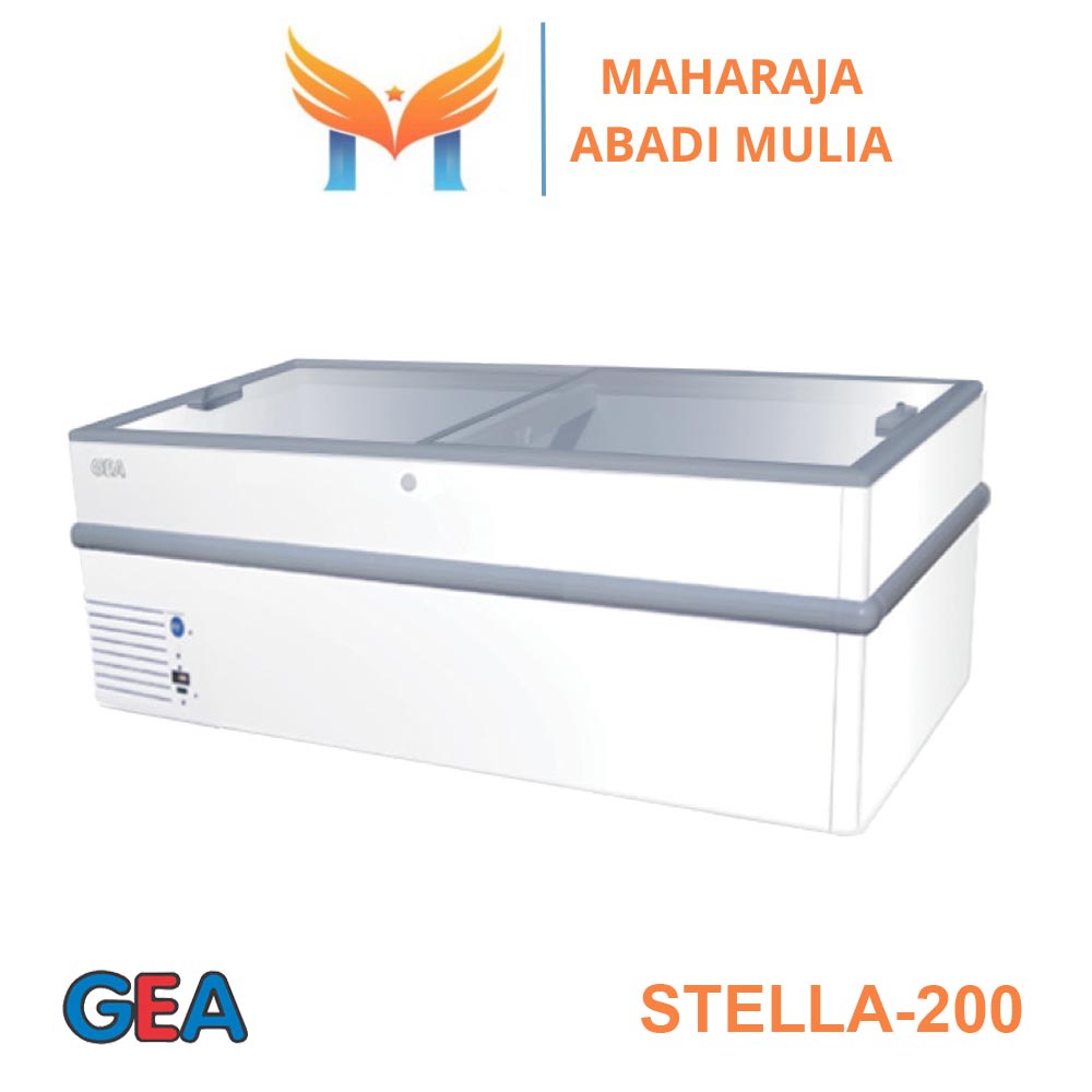 Freezer Box Pintu Kaca Geser Gea Stella-200 Sliding Flat Glass Freezer Kapasitas 751 Liter Garansi Resmi