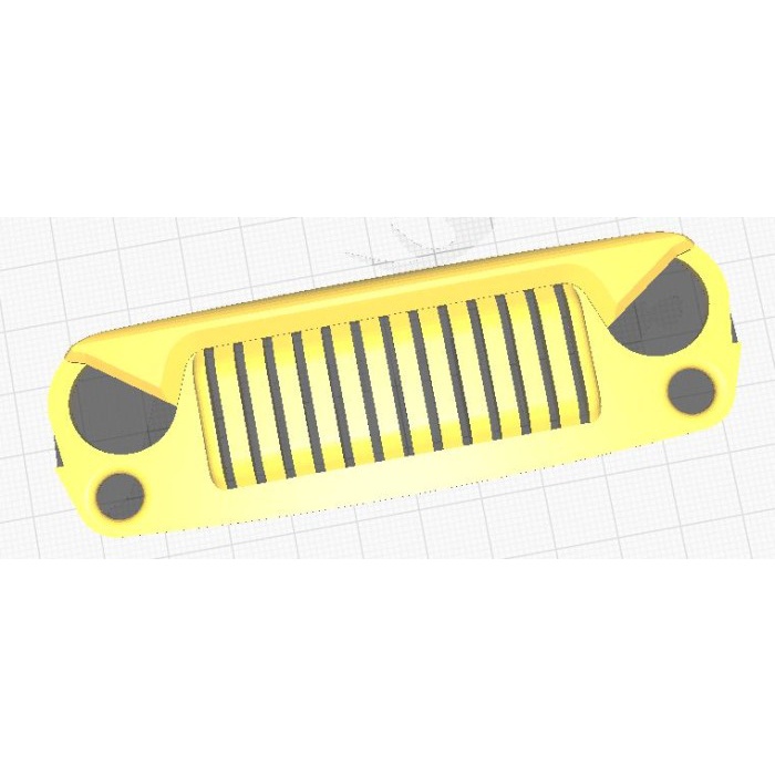 Grill JK Jeep Angry RC MN 128 crawler JEEP RUBICON WRANGLER