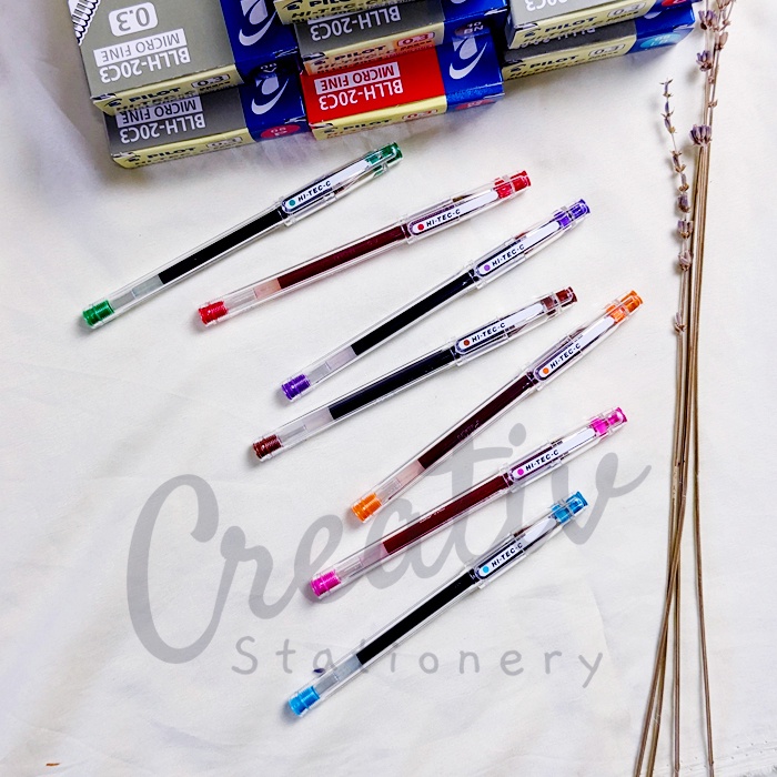 

Pilot Hitec Bolpen Gel Hitech 0.3 Mm Pena Pulpen Tinta Hitam Warna