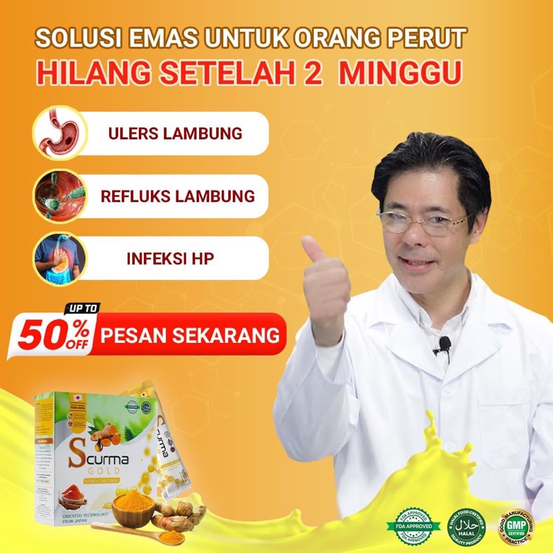 

BISA COD SCURMA GOLD ORIGINAL MENGOBATI SAKIT PERUT, SAKIT MAAG, SAKIT LAMBUNG DARI TEKNOLOGI JEPANG TERBAIK