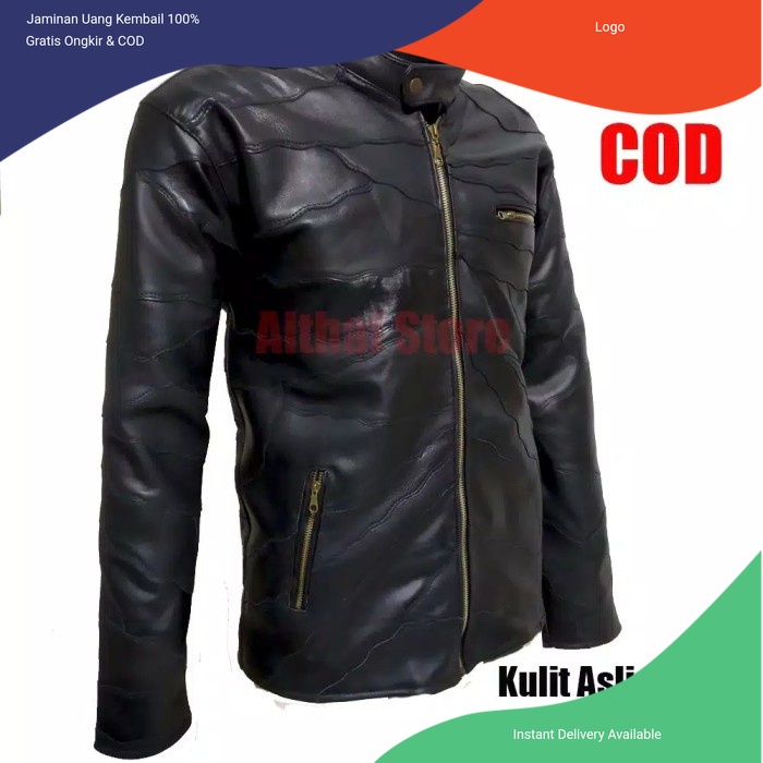 Jaket Kulit Jaket Kulit Pria Jaket Kulit Asli Jaket Kulit Domba Asli Jaket Kulit Model kerah