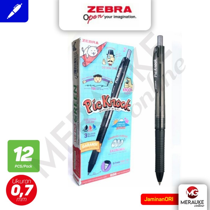 

Ballpoint PICKNOCK 0.7 (1 Box isi 12 Pcs) - Hitam