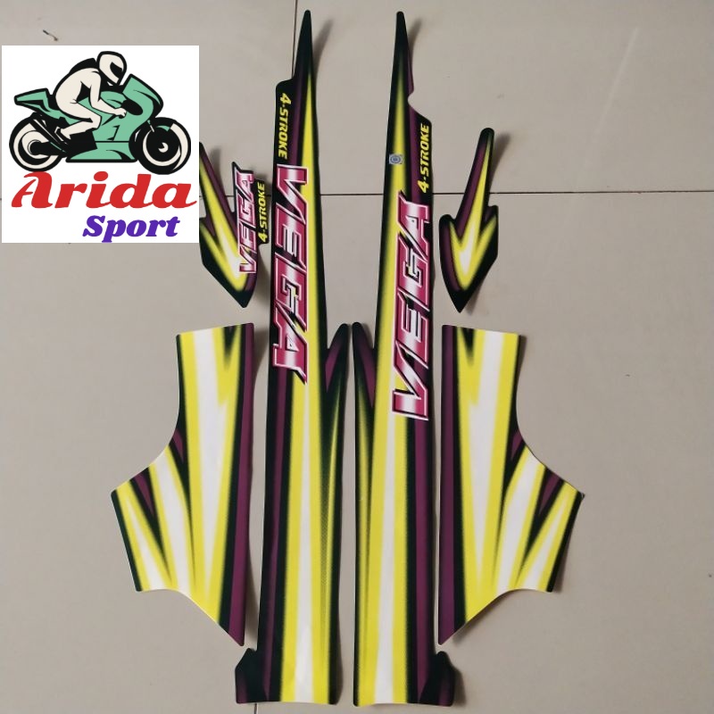 striping yamaha vega old stiker vega lama old thn 2000 2001 hijau botol lis body vega lama old r zr
