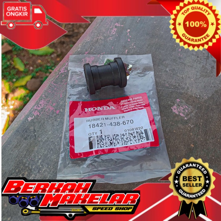 KARET DUDUKAN PANGKON KNALPOT TIGER REVO MEGAPRO ORI GINAL AHM