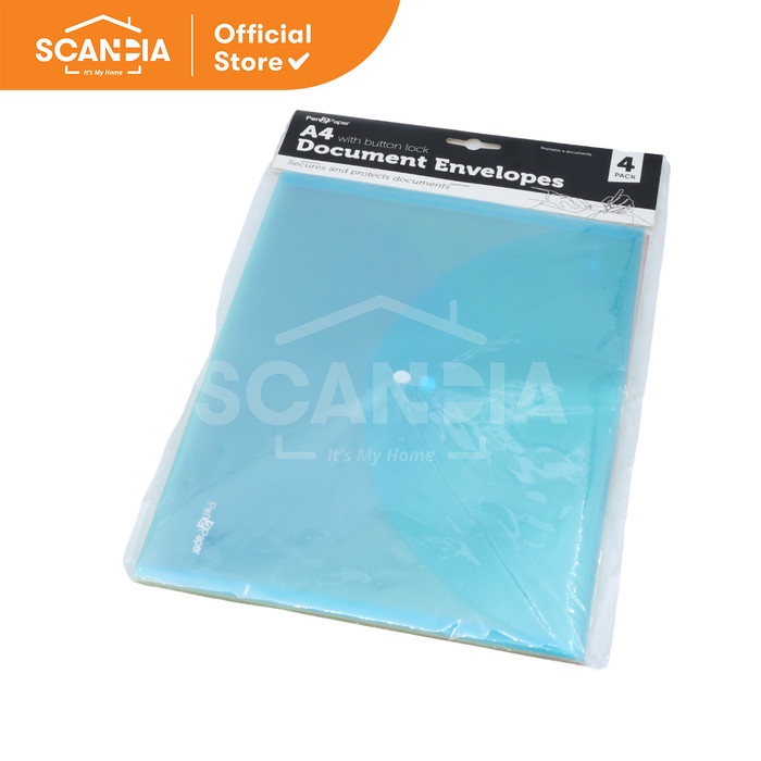 

SCANDIA Amplop Document Envelope With Clip A4 4 Pcs/Pack (SF0006)