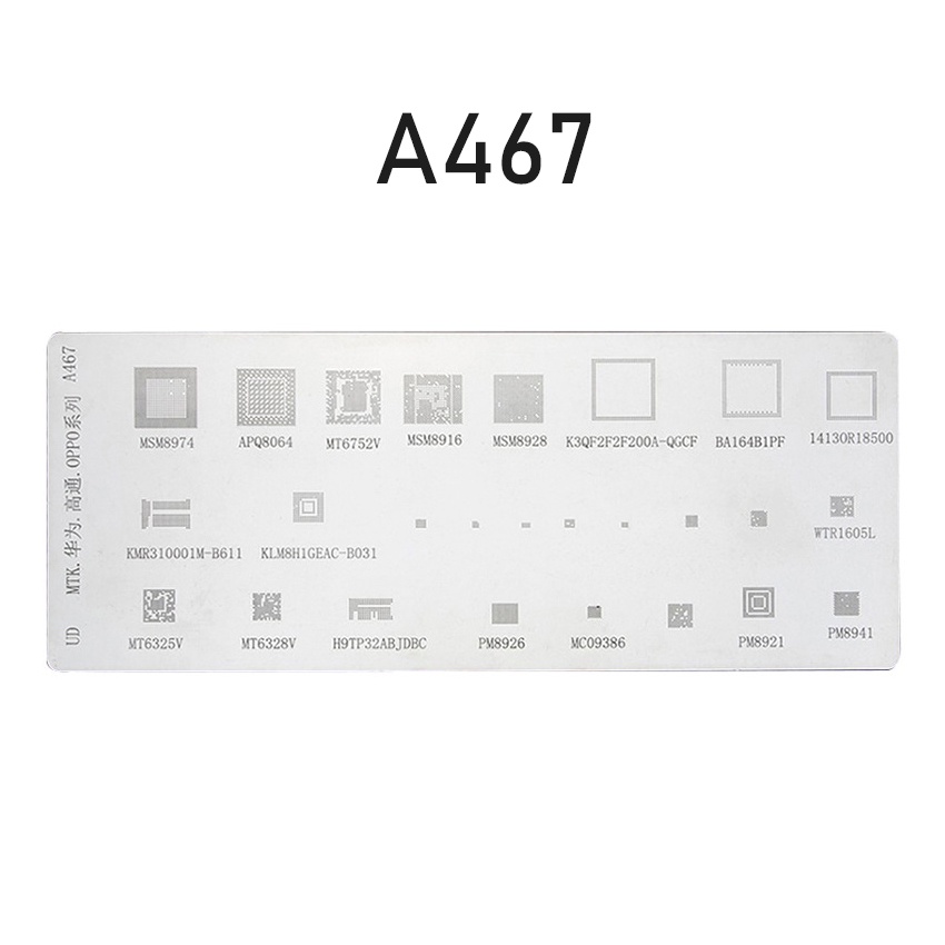 4Pcs/Set Cetakan Universal IC Plat Amaoe BGA / Plat BGA Universal Cetakan IC CPU Plat Amaoe