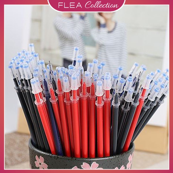 

FLEA Refill Tinta Pulpen Isi Pulpen Gel Mini 0.5mm Refill Pulpen Tinta Pena Bolpen Isi Gel Jel Tinta