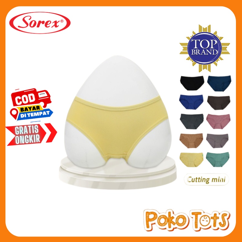 Sorex CD Basic Mini Wanita Super Soft CD 1257 Celana Dalam Wanita Polos Cutting Mini CD Wanita JB