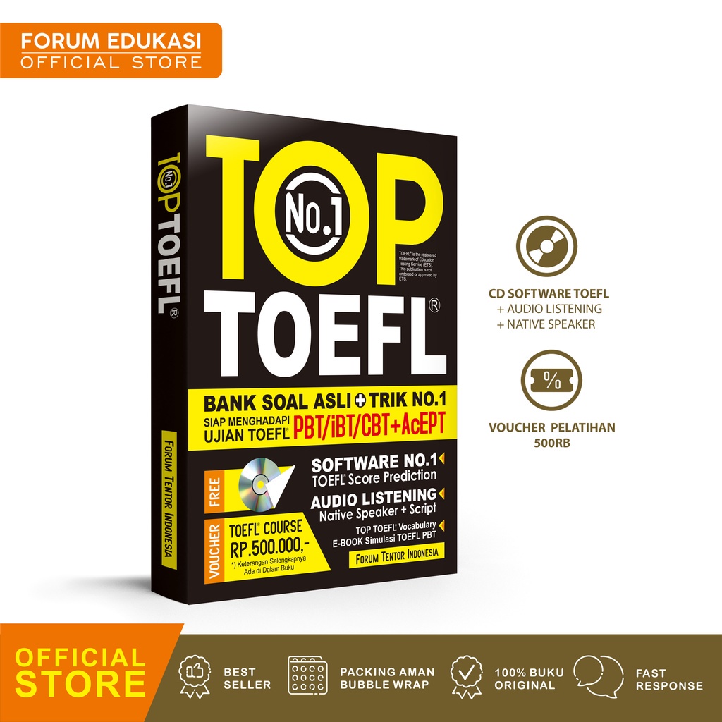 Buku Toefl Top No. 1 Toefl best seller