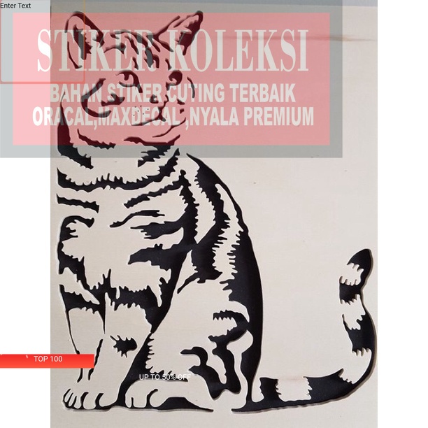 sticker mobil sticker kaca mobil belakang gambar kucing sticker lucu termurah