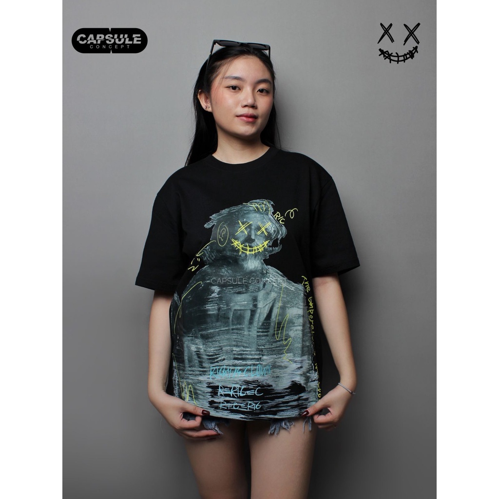 RIC Ricky Is Clown Dissapearing Emperor Black Tee