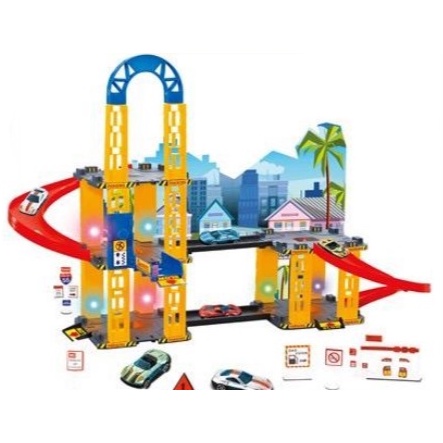 Mainan Anak Track Parking Lot Light Music Diy 52pcs 3D Parkir Mobil Edukasi Sensori Motorik Montesori Kado Bekasi Jakarta Hobby And Toys