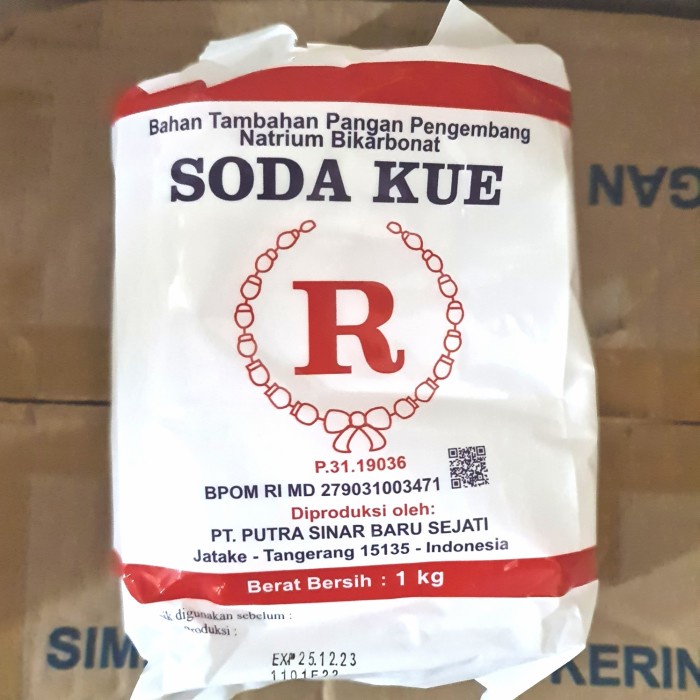 

[Big Sale] soda kue R 1kg / baking soda natrium bikarbonat 1 kg - soda R 1kg