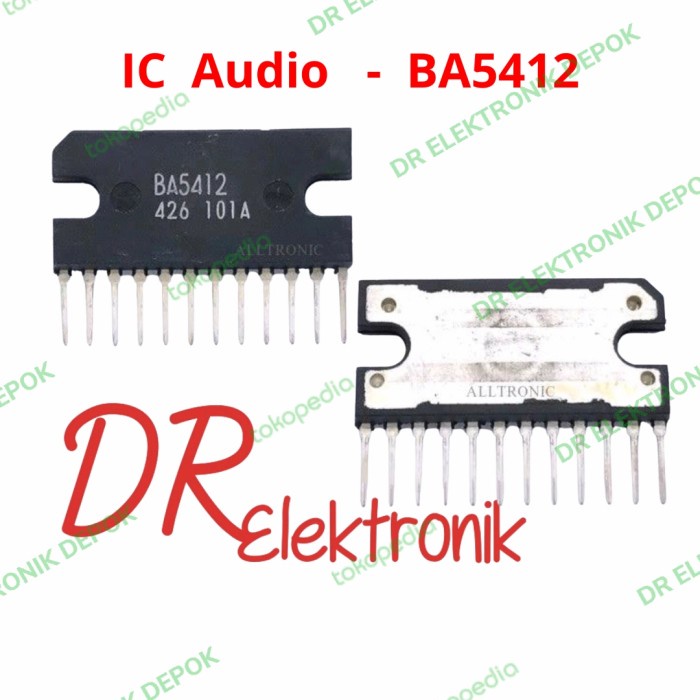 IC - BA5412 Asli Bagus BA 5412 Integrated Circuit - DIP Transistor LA27