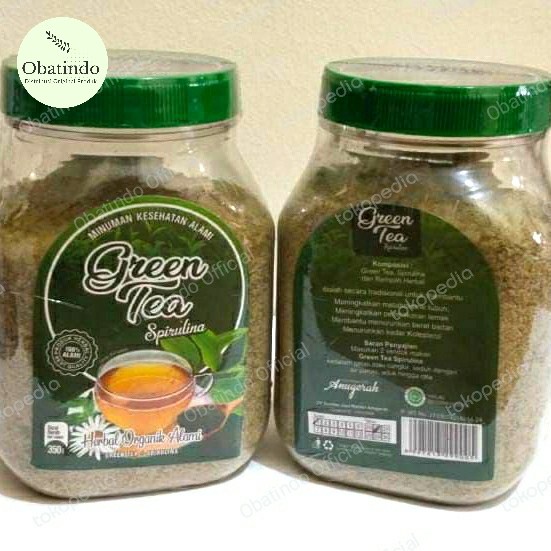 

Free Ongkir COD Bubuk Green Tea Spirulina | teh hijau instan | teh diet pelangsing | Jahe merah GREEN TEA spirulina Anugerah Kemasan Toples 350 gram