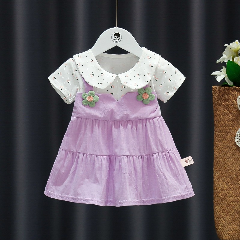 Dress Overall Bunga Kecil Anak Perempuan Cewek Pastel Fashion Korea
