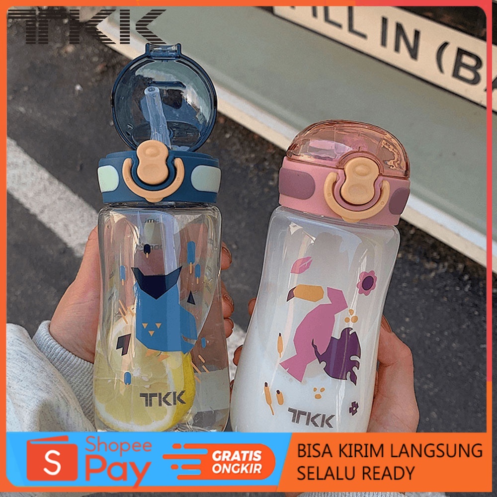 PROMO | TKK3001 Botol Minum Sedotan Anak350Ml Botol Anak 250Ml Botol Plastik Botol Air Tempat Minum 