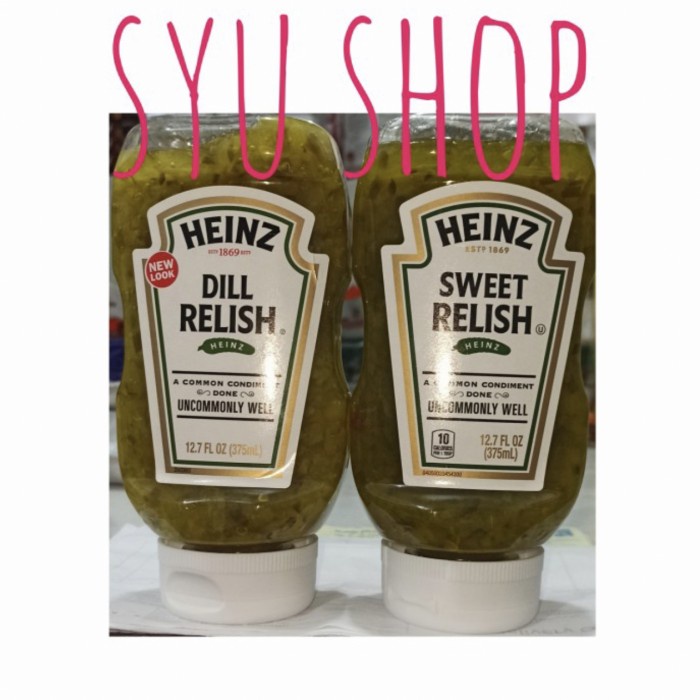 

Kraft Heinz dill pickle pickled relish sweet gherkins acar timun dills - original relish